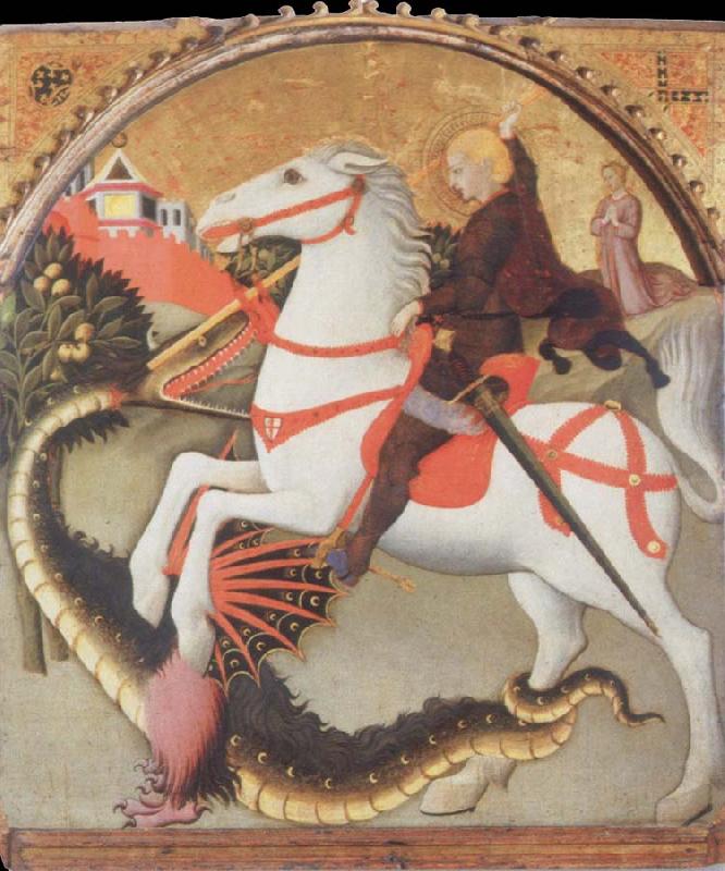 SANO di Pietro St.George and the Dragon oil painting image